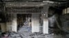 A picture obtained from the Iranian Mizan News Agency, Oct. 16, 2022 shows damage caused by a fire in the notorious Evin prison, northwest of the Iranian capital Tehran.