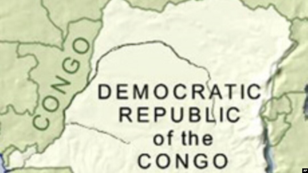 Map of Democratic Republic of Congo
