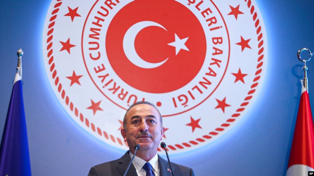 Turkish Foreign Minister Mevlut Cavusoglu says, Aug. 8, 2019, that Ankara will not allow plans for the establishment of the so-called safe zone to be stalled or delayed. 