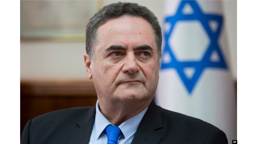 FILE - Acting Minister of Foreign Affairs Israel Katz attends the Cabinet meeting at the prime minister's office in Jerusalem, Feb. 17, 2019.
