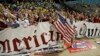 U.S. soccer fans celebrate after their team beat Jamaica 2-1 in a 2014 World Cup qualifying soccer match in Kingston, Jamaica, June 7, 2013.