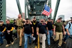 "Proud Boys" Portlend shahrida namoyishda, 17-avgust, 2019