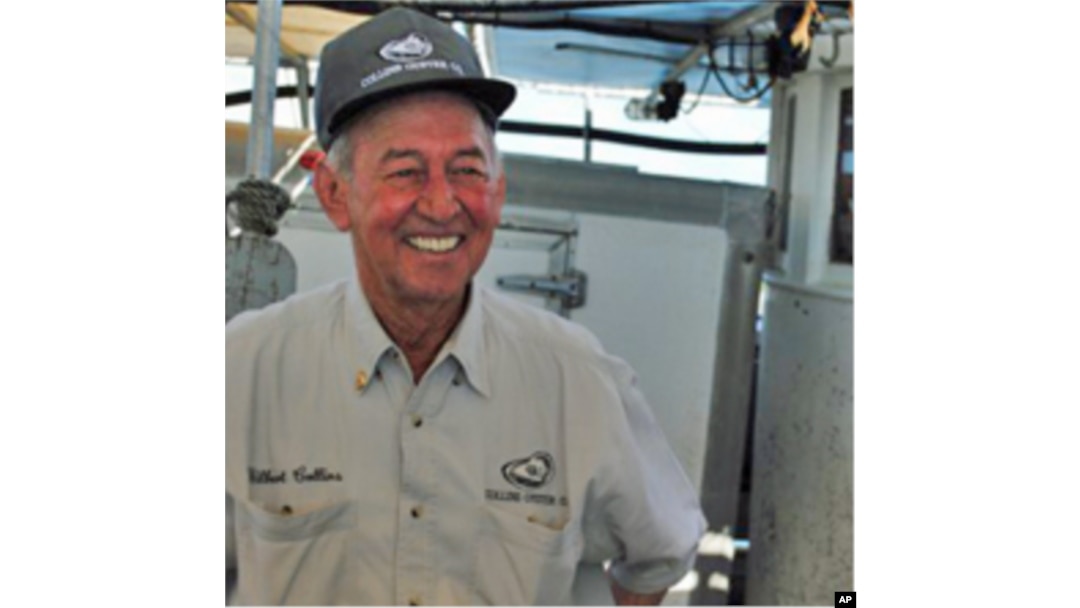 Wilbert Collins, 72, is a third generation oyster fisherman.