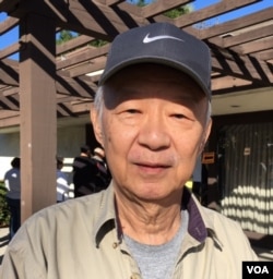 Jeff Chang, 70, says the global economy is the big issue in the presidential election. He voted for Hillary Clinton as president. "It's an important role," he said, "so we have to be careful to choose the right person." (M. O'Sullivan/VOA)