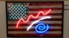 American Flag by Philip Harzard (J. Taboh/VOA)
