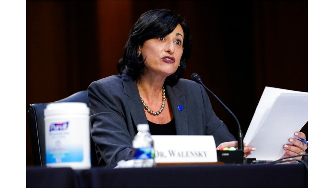 FILE - Dr. Rochelle Walensky, director of the Centers for Disease Control and Prevention, testifies on Capitol Hill in Washington, March 18, 2021.