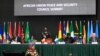 African leaders and delegates attend the Africa Union Peace and Security Council Summit on Terrorism at the Kenyatta International Convention Centre, in Nairobi, Kenya, Sept. 2, 2014.