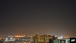 Imagem nocturna de Maputo, capital de Moçambique 