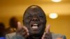 Zimbabwe's Prime Minister Morgan Tsvangirai gestures during a media briefing in Harare Aug. 3, 2013. 