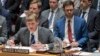 British Deputy Ambassador to the United Nations Jonathan Allen speaks during a Security Council meeting on the situation between Britain and Russia, March 14, 2018, at U.N. headquarters.