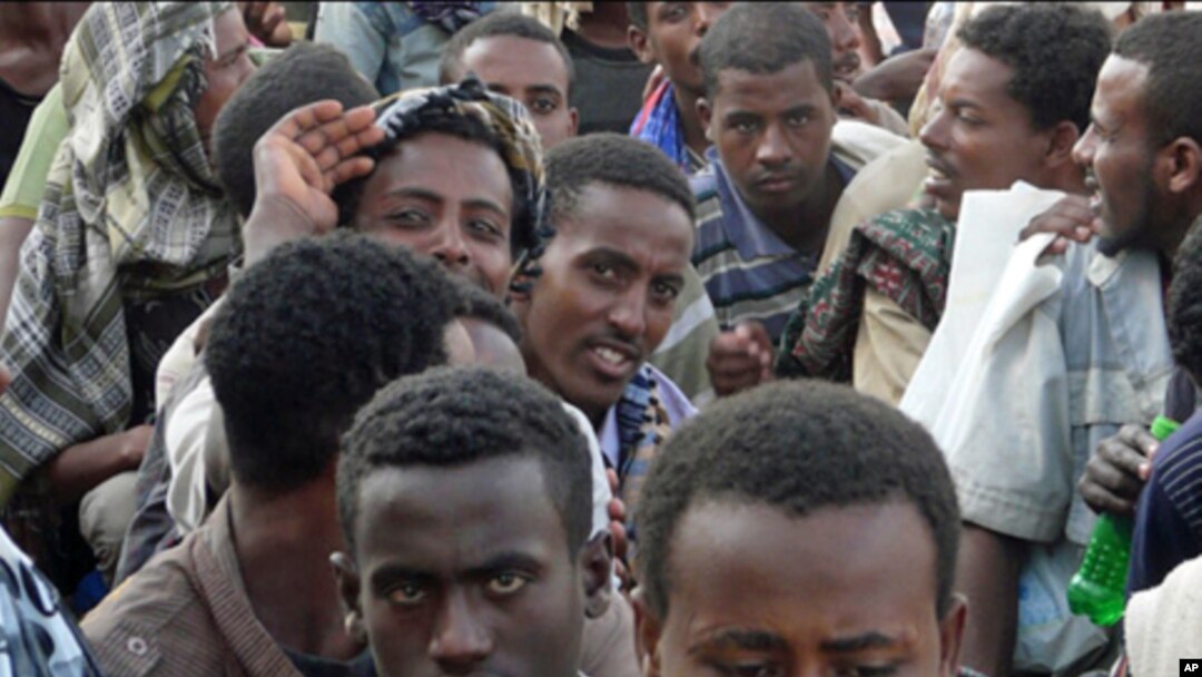 Ethiopian irregular migrants stranded in the border town of Haradh