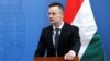 FILE - Hungarian Foreign Minister Peter Szijjarto is pictured at a news conference in Budapest, Feb. 22, 2018.