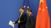 ཡོ་རོབ་མཉམ་འབྲེལ་གྱི་ཚོང་དོན་དབུ་ཁྲིད་ནས་རྒྱ་ནག་དང་ཚོང་འབྲེལ་ཐད་ཉེན་བརྡའི་གཏམ་བཤད་སྤེལ་བ།