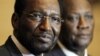 Mali's interim President Dioncounda Traore, left, with ECOWAS chairman, Ivory Coast President Alassane Ouattara, Abidjan, May 2012.
