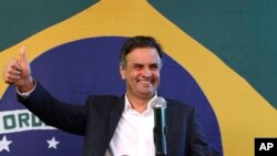 Neves tiene el 46 por ciento de los votos contra el 44 por ciento de Rousseff, según las encuestas realizadas por Datafolha e Ibope. 