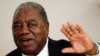 Zambia's former President Rupiah Banda gestures during the Reuters Africa Investment Summit held in Johannesburg, South, Africa, Mar. 8, 2011. 