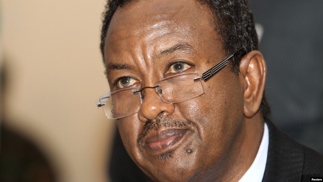 Somalia Prime Minister Abdi Farah Shirdon Saaid listens to a question from the media in Mogadishu, October 6, 2012. 