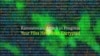 An illustration of a ransomware attack is seen on a computer screen. (Graphic by Diaa Bekheet)