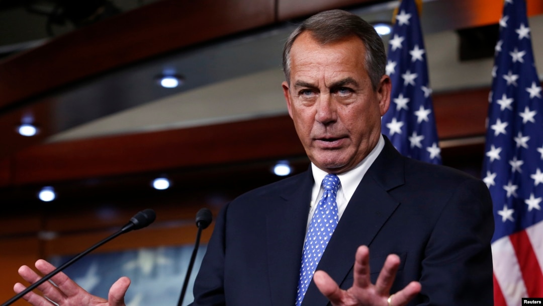 U.S. House Speaker John Boehner (R-OH) speaks at a news conference on Capitol Hill in Washington, D.C., Jan. 16, 2014.
