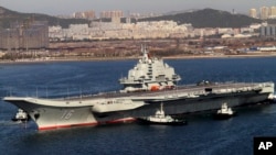 中国航空母舰辽宁号（资料照片）