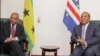José Maria Neves e Patrice Trovoada, primeiros-ministros de Cabo Verde e São Tomé e Príncipe