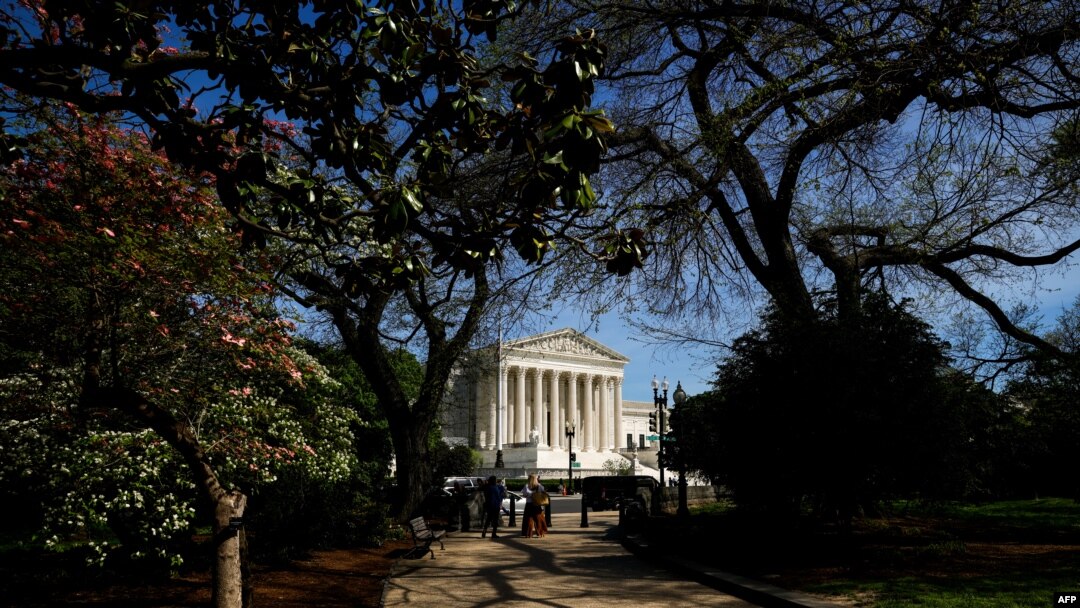 FILE - The US Supreme Court is seen in Washington, DC, on April 16, 2024.
